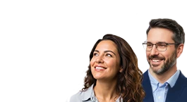 business woman and man